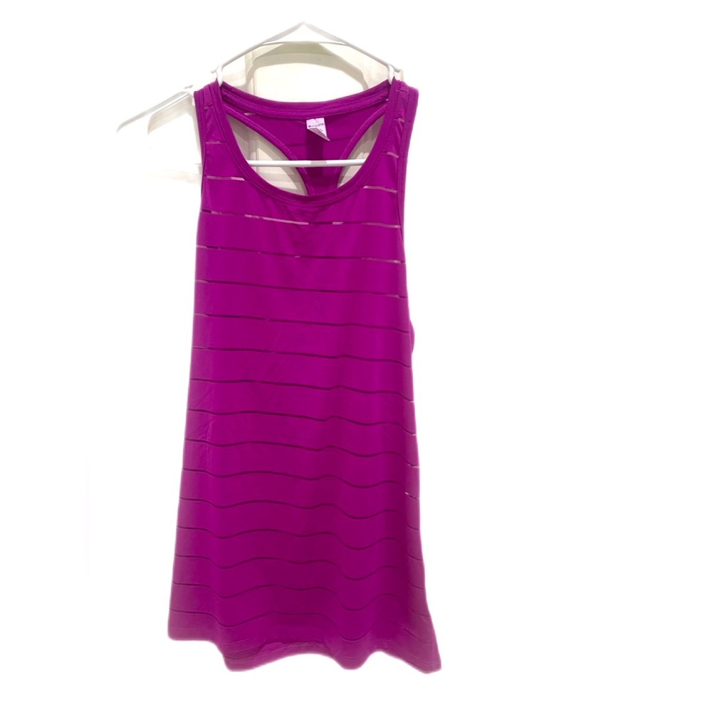 ATHLETA STRIPE MESH HIGH NECK CHI TANK TOP ACCEPTING OFFER